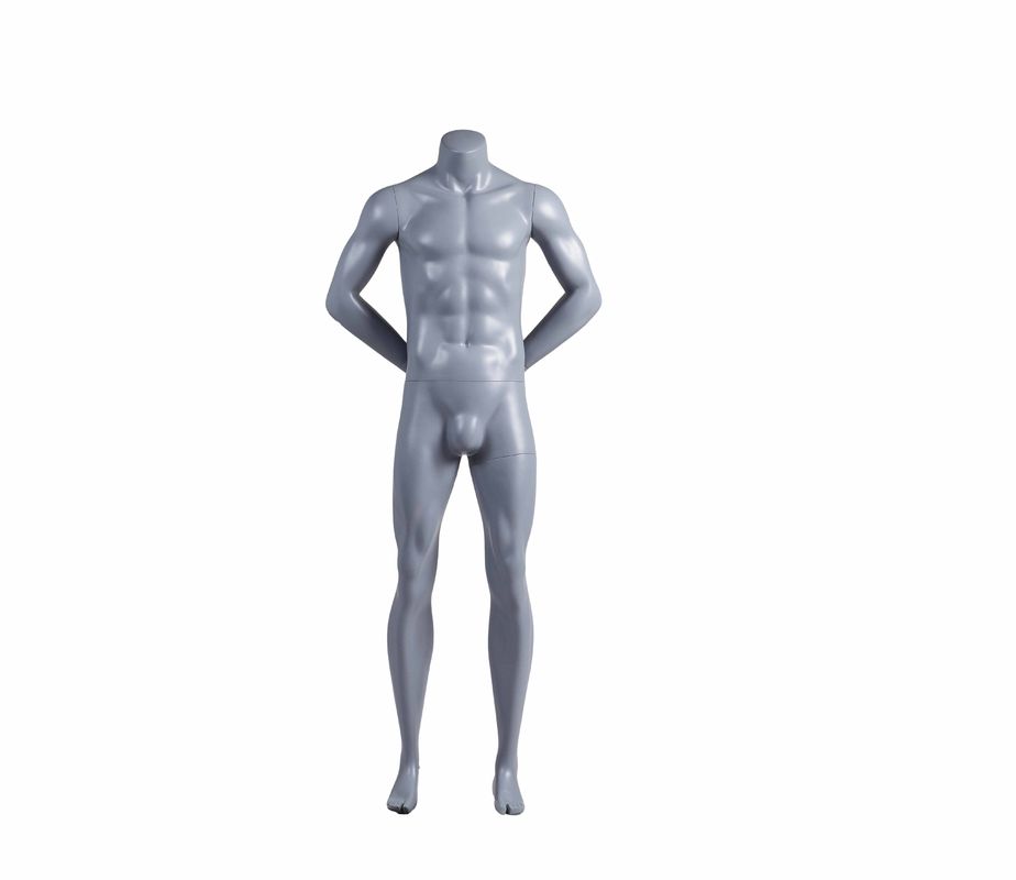 Włókno szklane Full Body Man Hands Behind-The-Back Bezgłowy muskularny męski manekin sportowy do wyświetlania odzieży sportowej